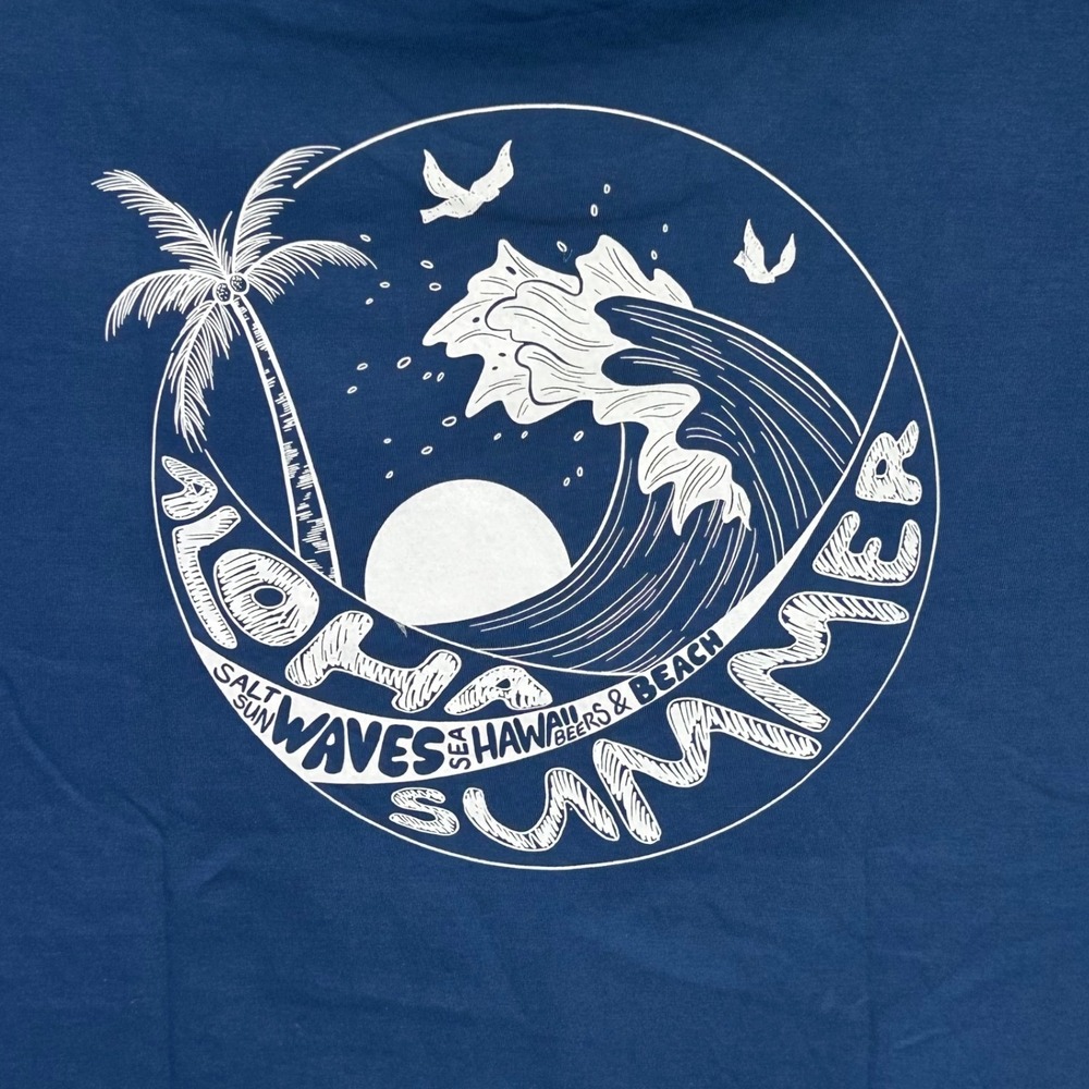 Johnny Bigg Mens Aloha Summer Graphic Print T-Shirt‎ Longline Tee New